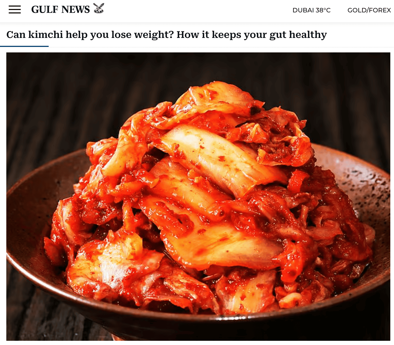 kimchi - weight loss